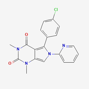 5-(4-chlorophenyl)-1,3-dimethyl-6-(pyridin-2-yl)-1H-pyrrolo[3,4-d]pyrimidine-2,4(3H,6H)-dione