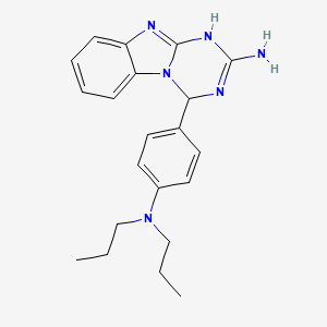 4-[4-(Dipropylamino)phenyl]-3,4-dihydro[1,3,5]triazino[1,2-a]benzimidazol-2-amine