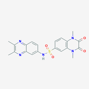 N-(2,3-dimethylquinoxalin-6-yl)-1,4-dimethyl-2,3-dioxo-1,2,3,4-tetrahydroquinoxaline-6-sulfonamide