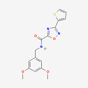 N-(3,5-dimethoxybenzyl)-3-(thiophen-2-yl)-1,2,4-oxadiazole-5-carboxamide