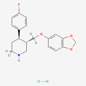 molecular formula C19H21ClFNO3 B1149147 rac trans-Paroxetine-d4 Hydrochloride CAS No. 1217753-24-6