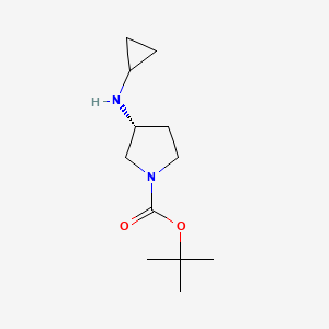 molecular formula C12H22N2O2 B1149148 (R)-tert-Butyl 3-(cyclopropylamino)pyrrolidine-1-carboxylate CAS No. 1289584-93-5