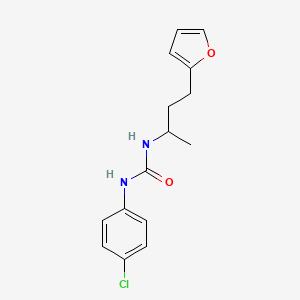 1-(4-Chlorophenyl)-3-[4-(furan-2-yl)butan-2-yl]urea