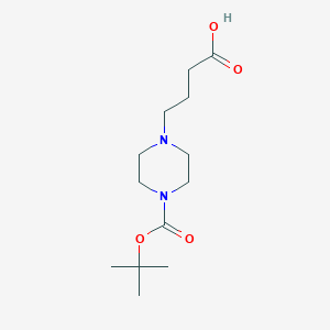 molecular formula C13H24N2O4 B1149151 4-[4-[(2-Methylpropan-2-yl)oxycarbonyl]piperazin-1-yl]butanoic acid CAS No. 1240619-81-1