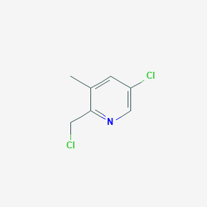 molecular formula C7H7Cl2N B1149154 5-Chloro-2-(chloromethyl)-3-methylpyridine CAS No. 1256807-29-0