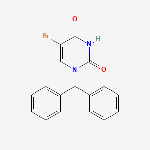 1-benzhydryl-5-bromopyrimidine-2,4(1H,3H)-dione