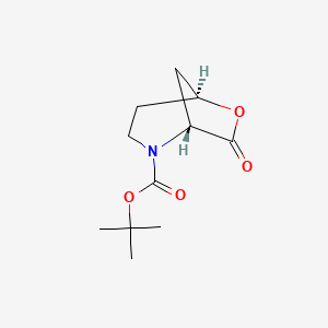 molecular formula C11H17NO4 B1149162 (1R,5S)-Tert-butyl 7-oxo-6-oxa-2-azabicyclo[3.2.1]octane-2-carboxylate CAS No. 175671-45-1