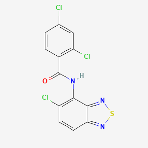 2,4-dichloro-N-(5-chloro-2,1,3-benzothiadiazol-4-yl)benzamide