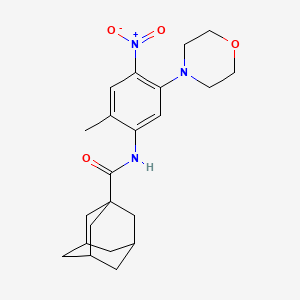 molecular formula C22H29N3O4 B11491692 N-(2-methyl-5-morpholin-4-yl-4-nitrophenyl)adamantane-1-carboxamide 