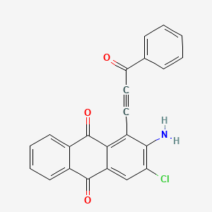 2-Amino-3-chloro-1-(3-oxo-3-phenylprop-1-yn-1-yl)anthracene-9,10-dione