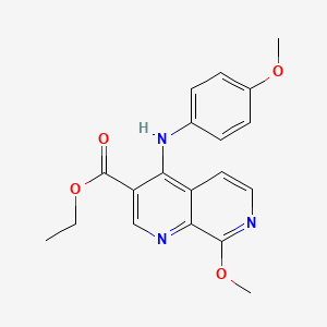 Ethyl 8-methoxy-4-[(4-methoxyphenyl)amino]-1,7-naphthyridine-3-carboxylate