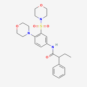 N-[4-(morpholin-4-yl)-3-(morpholin-4-ylsulfonyl)phenyl]-2-phenylbutanamide