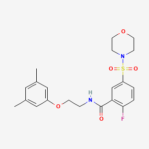 N-[2-(3,5-dimethylphenoxy)ethyl]-2-fluoro-5-(morpholin-4-ylsulfonyl)benzamide