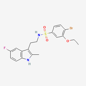 4-bromo-3-ethoxy-N-[2-(5-fluoro-2-methyl-1H-indol-3-yl)ethyl]benzenesulfonamide