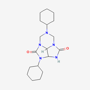 2,6-dicyclohexyltetrahydro-5H-2,3,4a,6,7a-pentaazacyclopenta[cd]indene-1,4(2H,3H)-dione