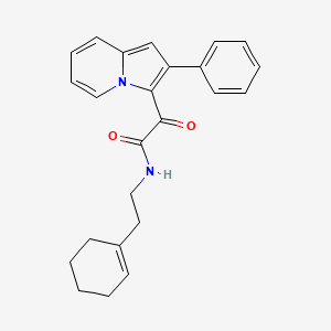 N-[2-(cyclohex-1-en-1-yl)ethyl]-2-oxo-2-(2-phenylindolizin-3-yl)acetamide