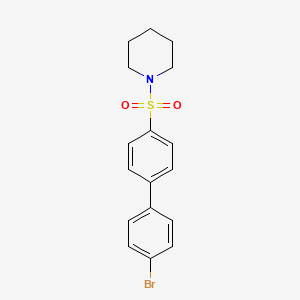 molecular formula C17H18BrNO2S B11491863 1-[(4'-Bromobiphenyl-4-yl)sulfonyl]piperidine 