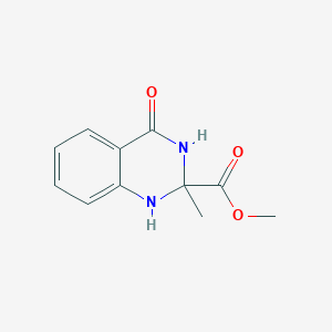 molecular formula C11H12N2O3 B11491881 Methyl 2-methyl-4-oxo-1,2,3,4-tetrahydroquinazoline-2-carboxylate 