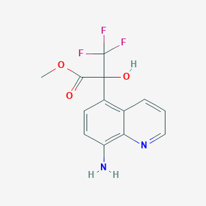 molecular formula C13H11F3N2O3 B11491906 Methyl 2-(8-aminoquinolin-5-yl)-3,3,3-trifluoro-2-hydroxypropanoate 