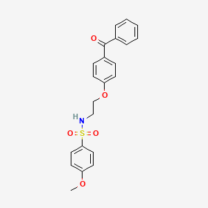 N-[2-(4-benzoylphenoxy)ethyl]-4-methoxybenzenesulfonamide