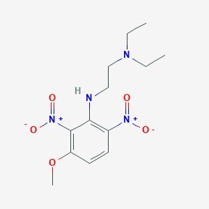 molecular formula C13H20N4O5 B11491959 N,N-diethyl-N'-(3-methoxy-2,6-dinitrophenyl)ethane-1,2-diamine 