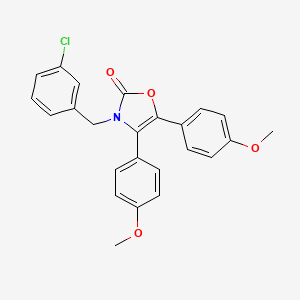 3-(3-chlorobenzyl)-4,5-bis(4-methoxyphenyl)-1,3-oxazol-2(3H)-one