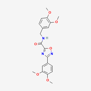 3-(3,4-dimethoxyphenyl)-N-[(3,4-dimethoxyphenyl)methyl]-1,2,4-oxadiazole-5-carboxamide