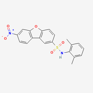 molecular formula C20H16N2O5S B11492026 N-(2,6-dimethylphenyl)-7-nitrodibenzo[b,d]furan-2-sulfonamide 