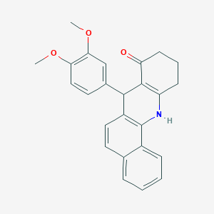 7-(3,4-dimethoxyphenyl)-7,10,11,12-tetrahydrobenzo[c]acridin-8(9H)-one