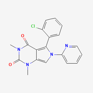 5-(2-chlorophenyl)-1,3-dimethyl-6-(pyridin-2-yl)-1H-pyrrolo[3,4-d]pyrimidine-2,4(3H,6H)-dione