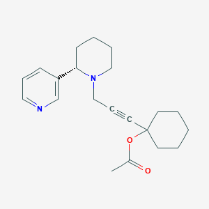 1-{3-[(2S)-2-(pyridin-3-yl)piperidin-1-yl]prop-1-yn-1-yl}cyclohexyl acetate