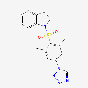 1-{[2,6-dimethyl-4-(1H-tetrazol-1-yl)phenyl]sulfonyl}-2,3-dihydro-1H-indole