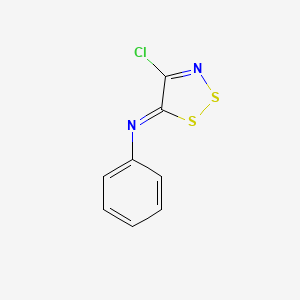 molecular formula C8H5ClN2S2 B11492273 4-chloro-N-phenyldithiazol-5-imine CAS No. 65342-88-3