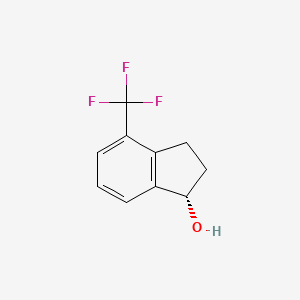 molecular formula C10H9F3O B1149229 (S)-4-trifluoromethyl-indan-1-ol CAS No. 1202577-82-9