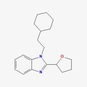 1-(2-cyclohexylethyl)-2-(tetrahydrofuran-2-yl)-1H-benzimidazole