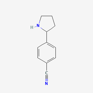 molecular formula C11H12N2 B1149230 4-(吡咯烷-2-基)苯甲腈 CAS No. 1203797-92-5