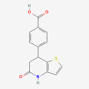 4-(5-Oxo-4,5,6,7-tetrahydrothieno[3,2-b]pyridin-7-yl)benzoic acid