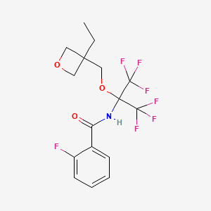 N-{2-[(3-ethyloxetan-3-yl)methoxy]-1,1,1,3,3,3-hexafluoropropan-2-yl}-2-fluorobenzamide