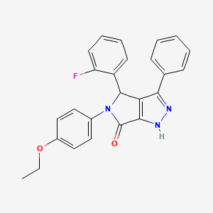 5-(4-ethoxyphenyl)-4-(2-fluorophenyl)-3-phenyl-4,5-dihydropyrrolo[3,4-c]pyrazol-6(1H)-one