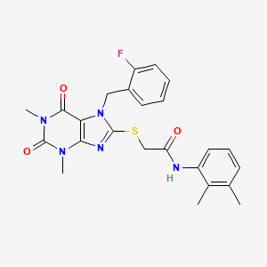 N-(2,3-dimethylphenyl)-2-{[7-(2-fluorobenzyl)-1,3-dimethyl-2,6-dioxo-2,3,6,7-tetrahydro-1H-purin-8-yl]sulfanyl}acetamide