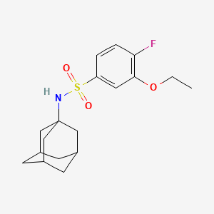 N-(Adamantan-1-YL)-3-ethoxy-4-fluorobenzene-1-sulfonamide