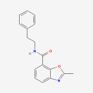 2-methyl-N-(2-phenylethyl)-1,3-benzoxazole-7-carboxamide