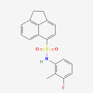 N-(3-fluoro-2-methylphenyl)-1,2-dihydroacenaphthylene-5-sulfonamide