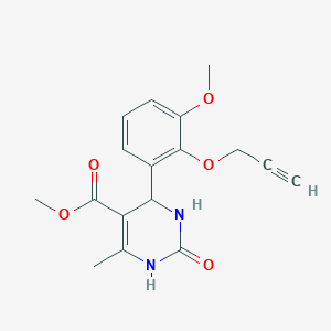 Methyl 4-[3-methoxy-2-(2-propynyloxy)phenyl]-6-methyl-2-oxo-1,2,3,4-tetrahydro-5-pyrimidinecarboxylate