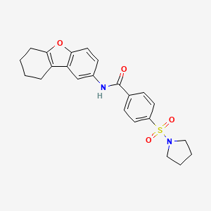 4-(pyrrolidin-1-ylsulfonyl)-N-(6,7,8,9-tetrahydrodibenzo[b,d]furan-2-yl)benzamide