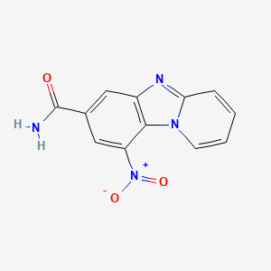 9-Nitropyrido[1,2-a]benzimidazole-7-carboxamide