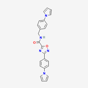 N-[4-(1H-pyrrol-1-yl)benzyl]-3-[4-(1H-pyrrol-1-yl)phenyl]-1,2,4-oxadiazole-5-carboxamide