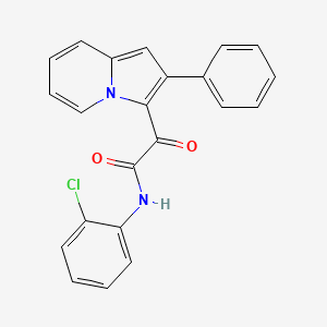 N-(2-chlorophenyl)-2-oxo-2-(2-phenylindolizin-3-yl)acetamide