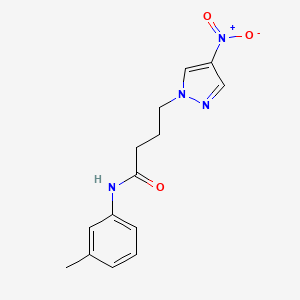 N-(3-methylphenyl)-4-(4-nitro-1H-pyrazol-1-yl)butanamide