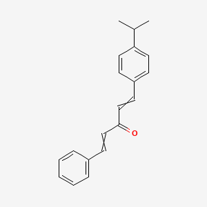 molecular formula C20H20O B1149265 1-Phenyl-5-[4-(propan-2-yl)phenyl]penta-1,4-dien-3-one CAS No. 174493-20-0